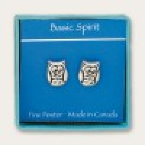 Owl Stud Earrings (Boxed)