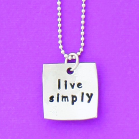 Live Simply 18" Single Charm Necklace