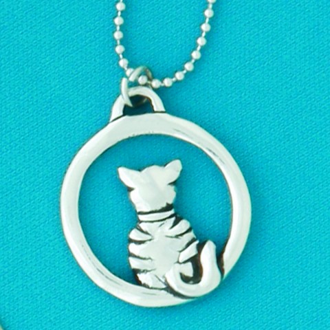 Cat Hoop Necklace Chain