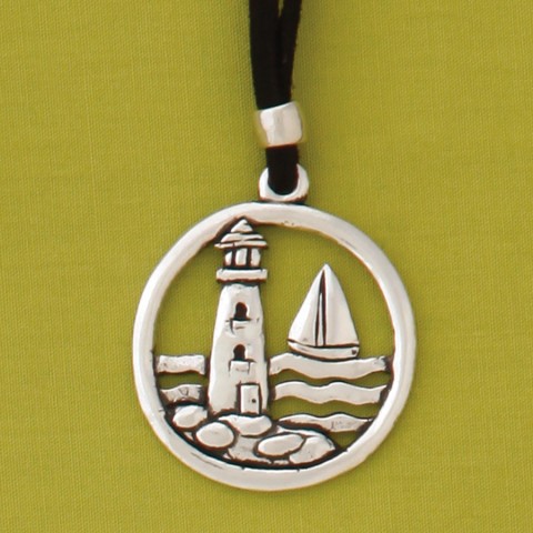 Lighthouse Suede Cord Necklace