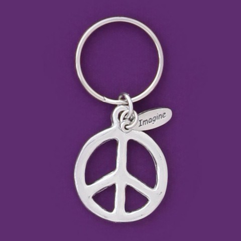 Peace Sign Keychain