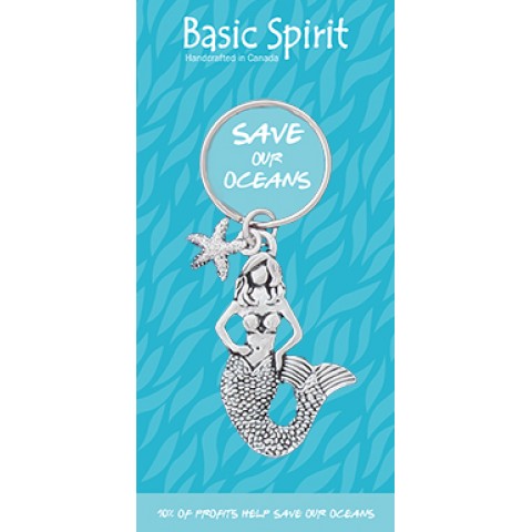 Mermaid Save Our Oceans Contribution Keychain