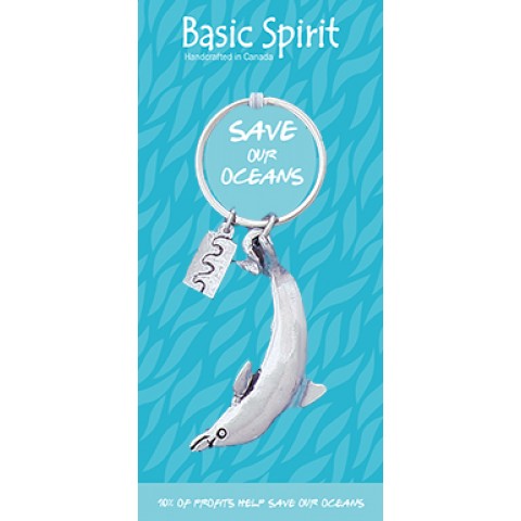 Dolphin Save Our Oceans Contribution Keychain