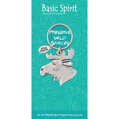 Moose Head Wild Spaces Contribution Keychain