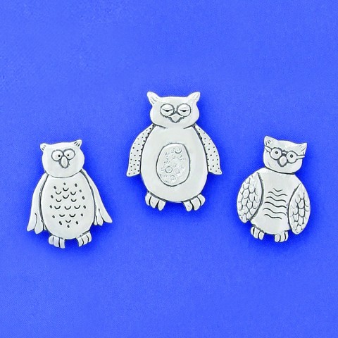 Owls Med. Magnet Set (Boxed)