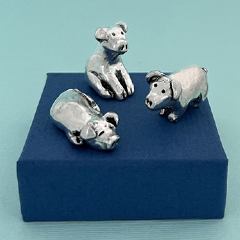 Pigs 3 pc Miniatures w/pouch