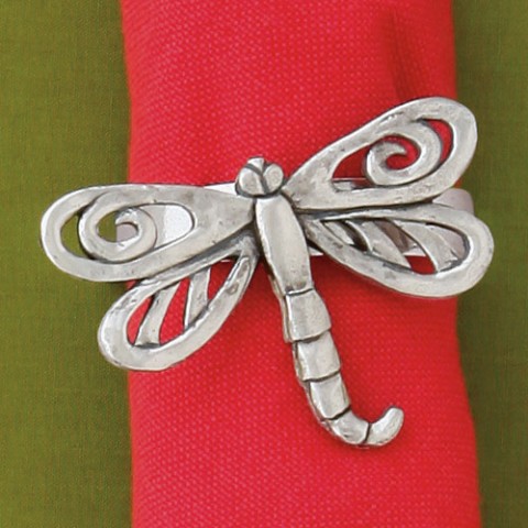 Dragonfly Napkin Ring Set