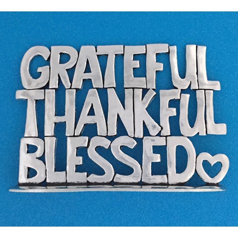 Thankful Large Standing  Word Plaque