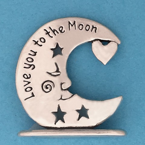 Love You To The Moon Tiny Plaque