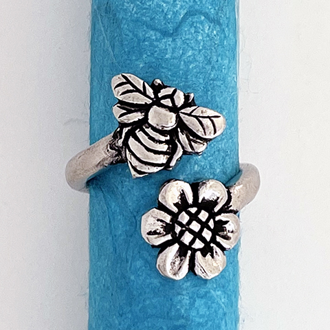 Bee/Flower Wrap Ring