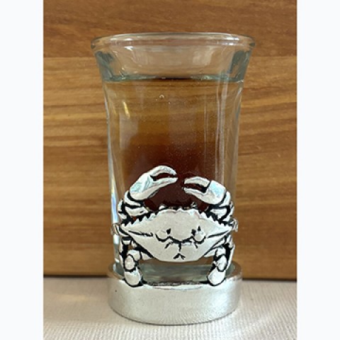 Blue Crab Shot Glass