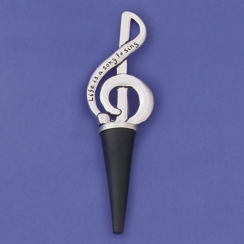 Treble Clef Bottle Stopper