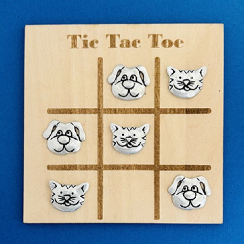 Tic Tac Toe Cat & Dog Travel Game