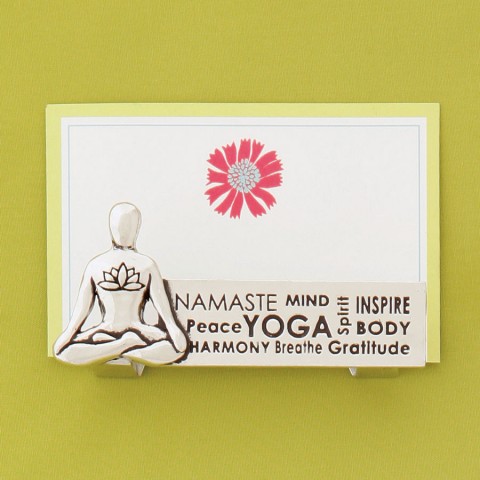 Yoga Business Card/Photo Holder