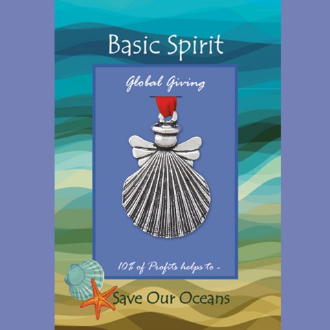 Shell Angel Save Our Oceans Global Giving Ornament