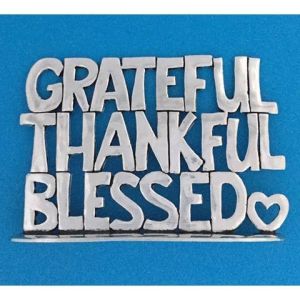 Thankful Lg. Quote Plaque  (BOXED)