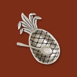 Pineapple Salt Cellar w/spoon