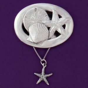 Seashells Wish Box w/Starfish Necklace