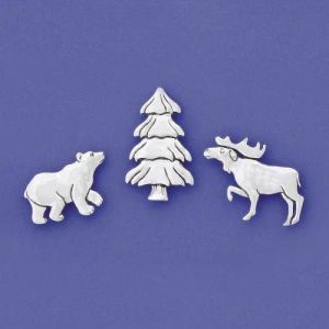 Moose/Bear/Tree Med. Magnet Set (BOXED)