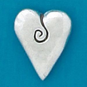 Spiral Heart (no writing) Coin