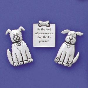 Dogs w/ quote Med. Magnet Set (BOXED)