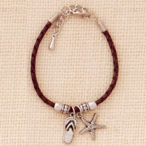 Sandal/Starfish Braided Bracelet