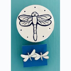 Dragonfly Tiny Box w/stud earrings