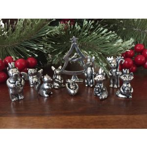 10pc. Woodland Nativity Set w/pouch