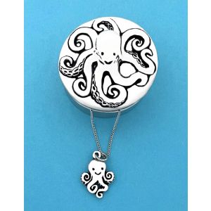 Octopus Wish Box w/necklace
