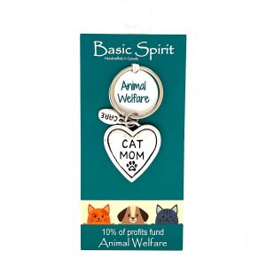 Cat Mom Animal Welfare Keychain