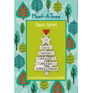 Word Tree Plant A Tree Ornament