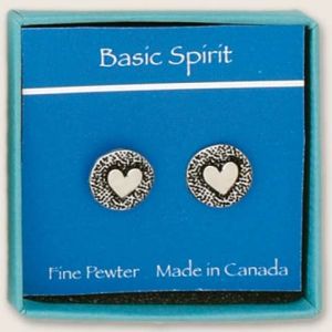 Heart Stud Earrings (BOXED)