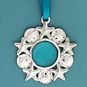 Wreath Seaglass Ornament