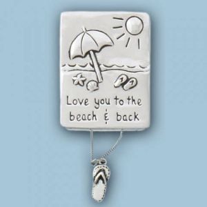 Love to the Beach Wish Box  w/ Sandal Necklace