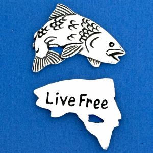 Fish/Live Free Coin