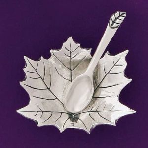 Leaf Salt Cellar w/spoon