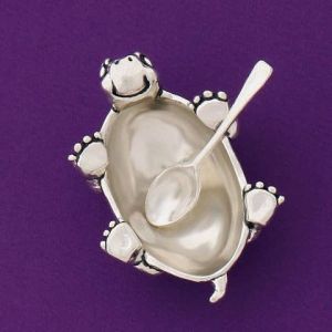 Turtle Salt Cellar w/spoon