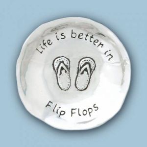 Flip Flops Lg. Charm Bowl (BOXED)