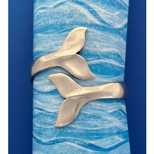 Whale Tail Large Cuff Bracelet