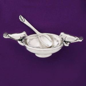 Bird Bath Salt Cellar w/spoon