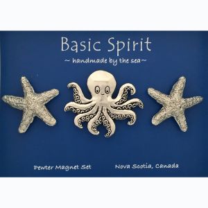 Octopus w/2 starfish Med. Magnet Set