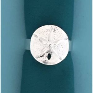 Sanddollar Napkin Ring Set