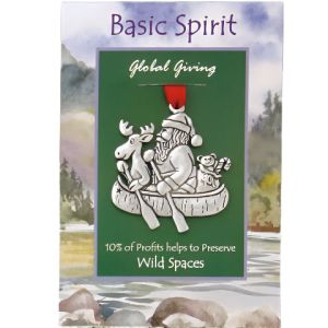 Santa Canoe Wild Spaces Global Giving Orn.