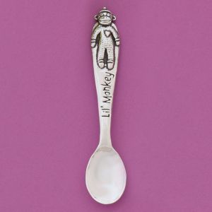 Sock Monkey Baby Spoon