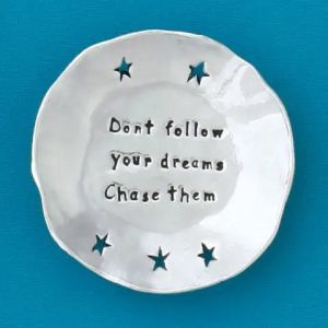 Follow Dreams Lg Charm Bowl (BOXED)