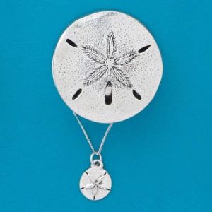 Sanddollar Wish Box w/sanddollar Necklace