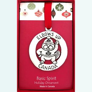 Elbow's Up Holiday Ornament (BOXED)