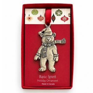 Bear w/Scarf Ornament (BOXED)