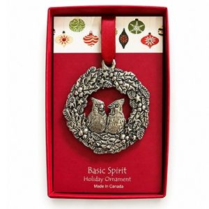 Cardinal Wreath Ornament (BOXED)