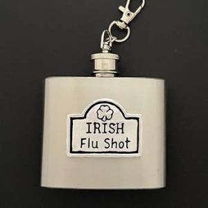 Irish Flu Shot Keychain Flask (2 oz)